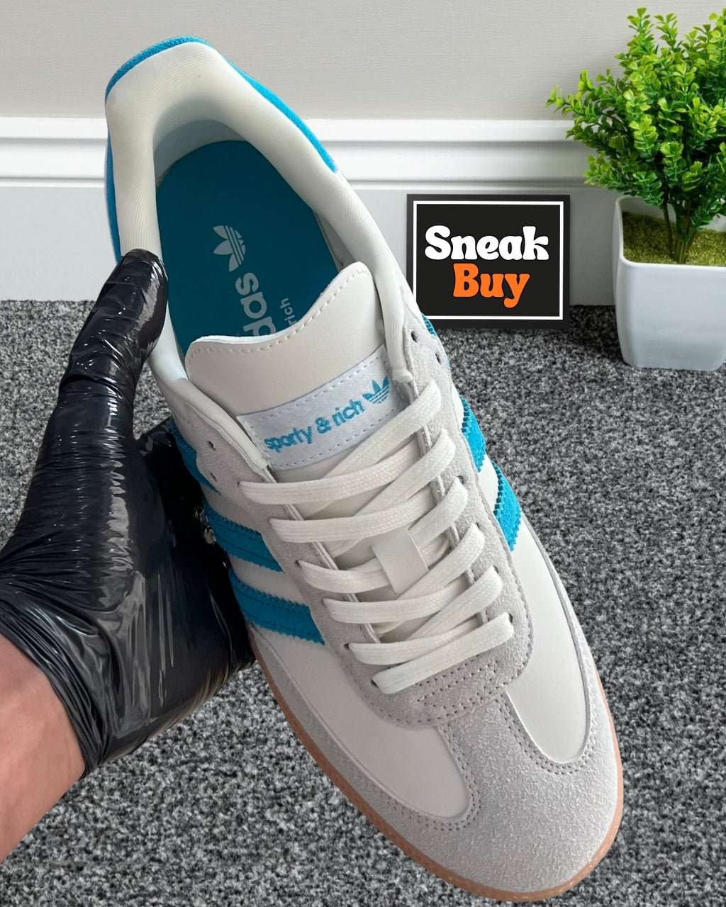 Adidas x Sporty and Rich Samba “Cream Blue”