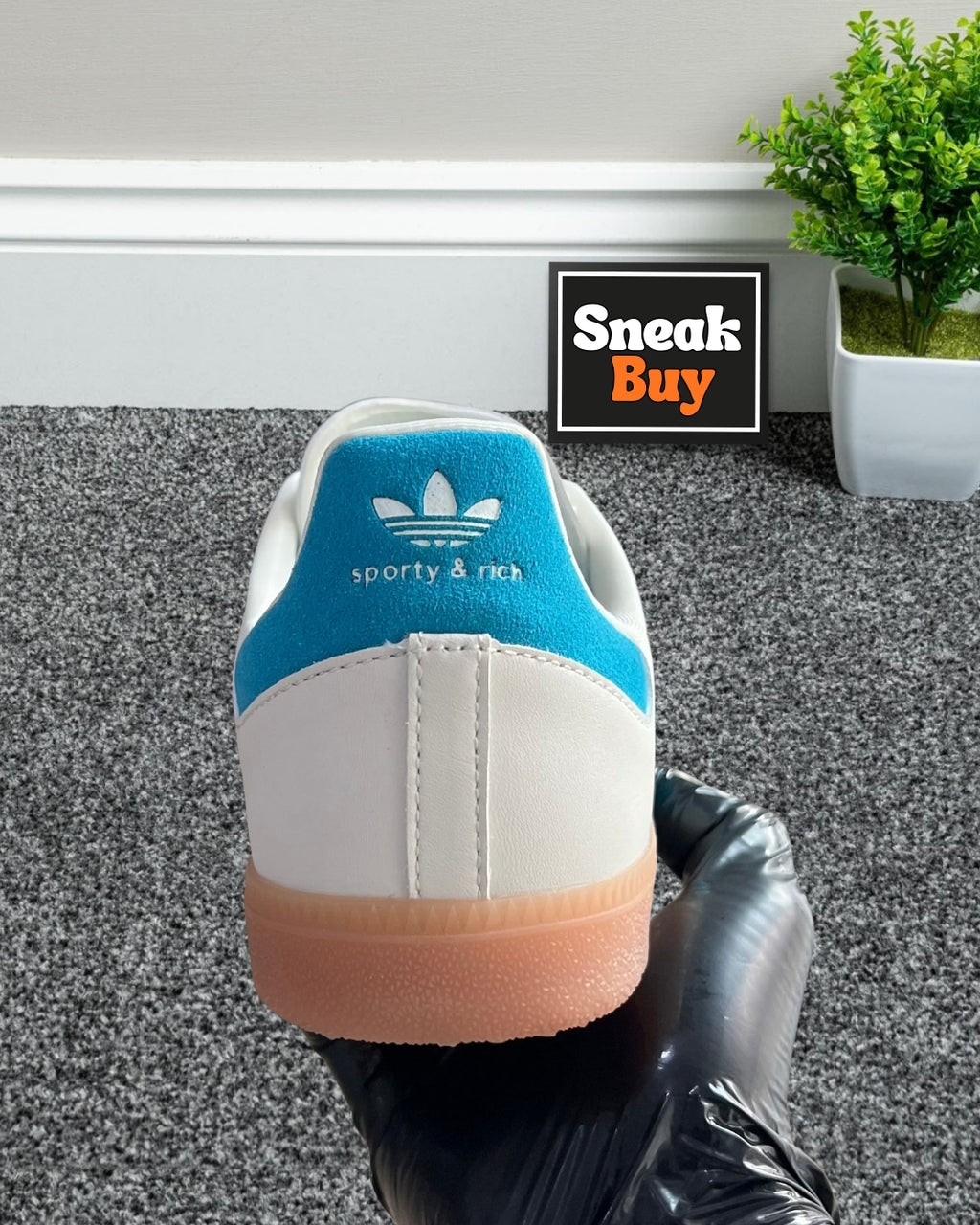 Adidas x Sporty and Rich Samba “Cream Blue”