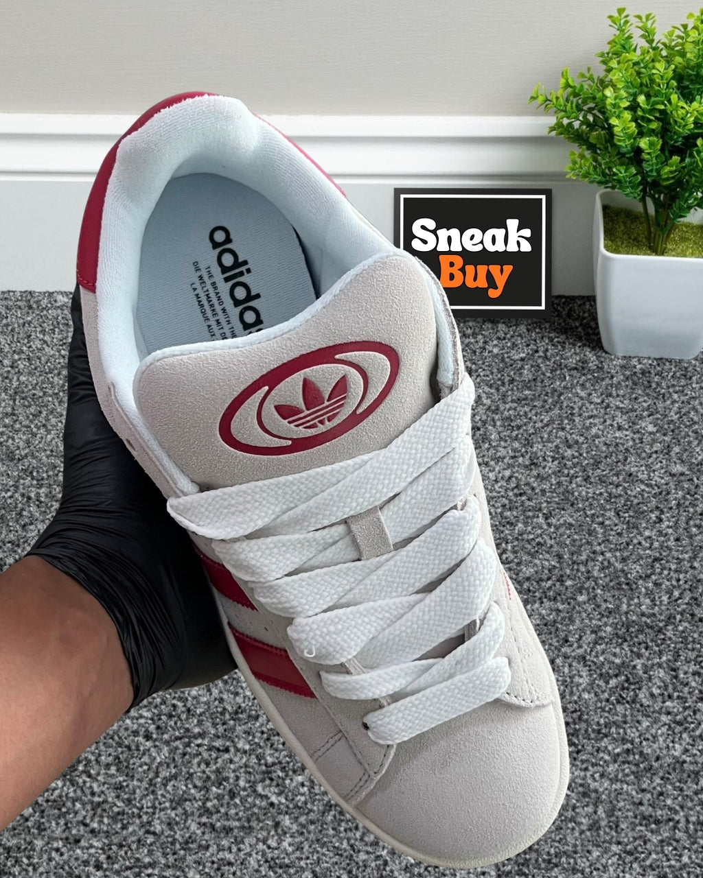 Adidas Campus 00s “Crystal White Better Scarlet”