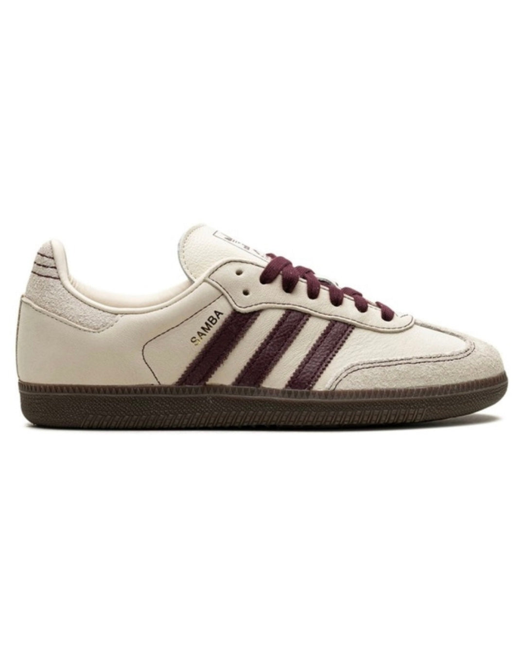 Adidas Samba OG "Wonder White/Maroon"