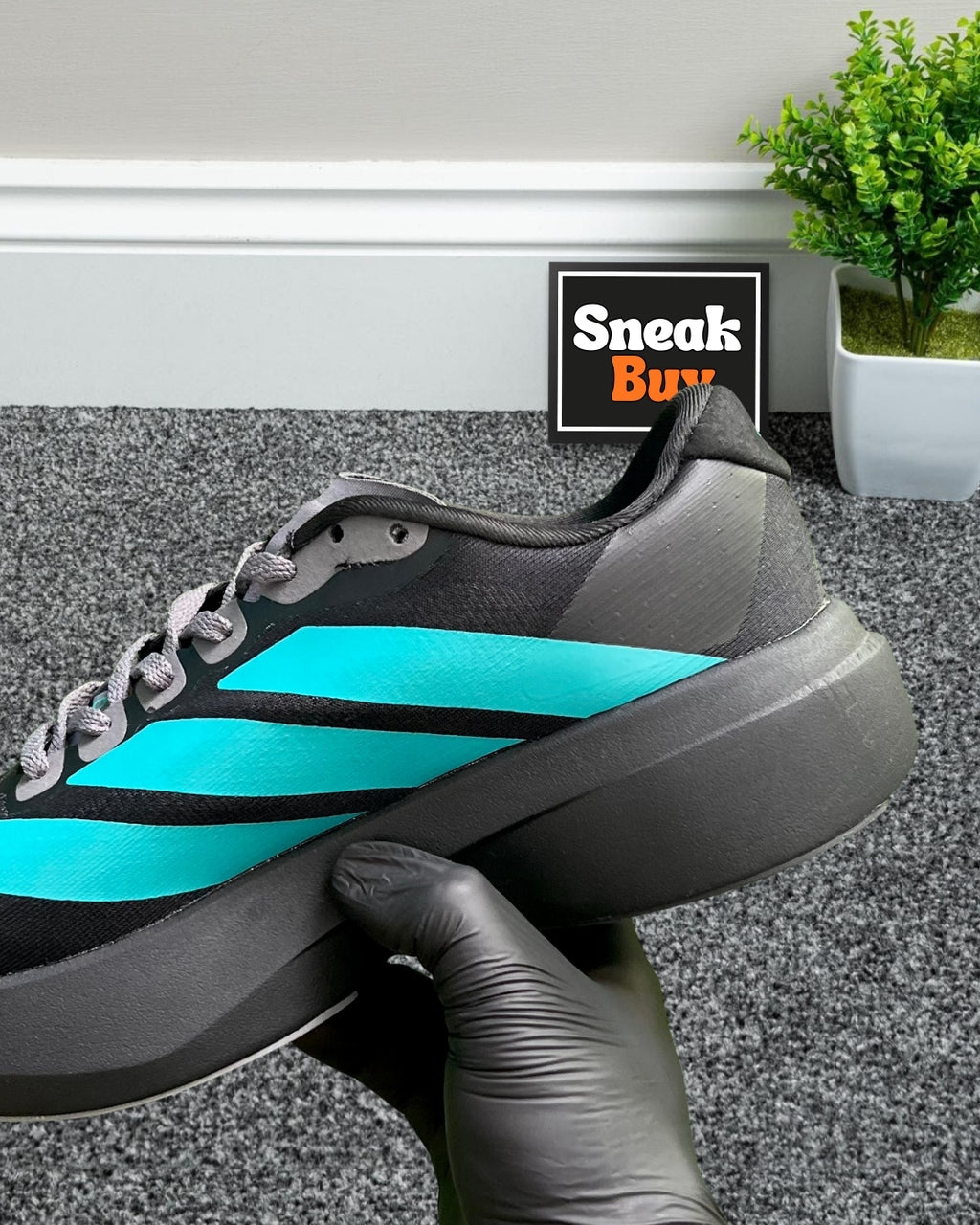 Adidas Adizero Evo SL “Core Black / Pure Teal / Grey Four”